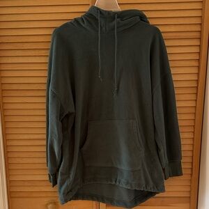 Medium Old Navy Dark Green Fleece Hoodie Sweater
